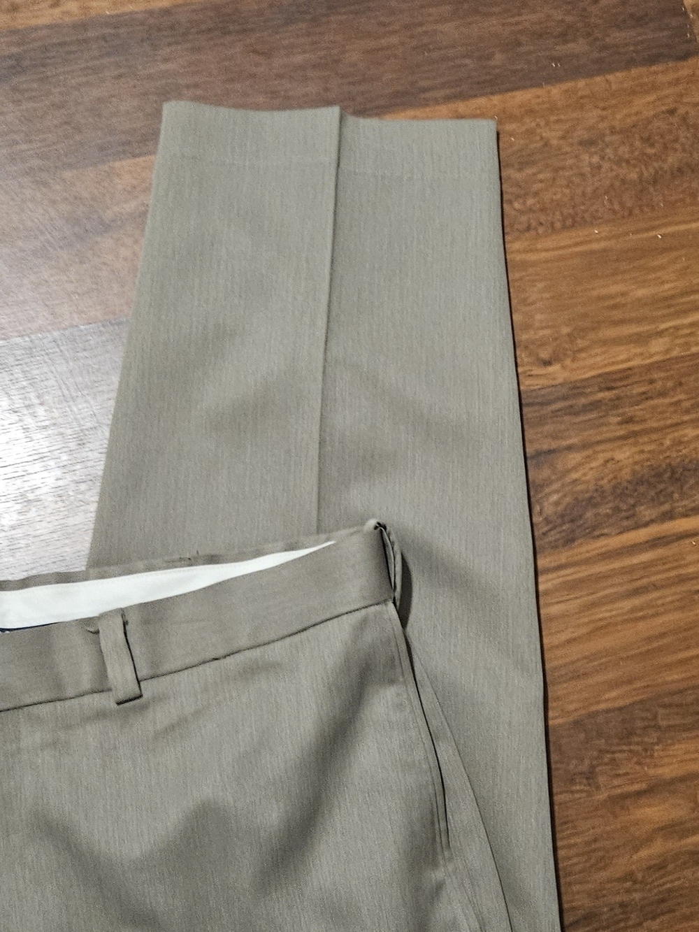 ROUNDTREE &YORKE mens easy-care dress pants SIZE 36x32 COLOR TAN CP30D - Picture 5 of 16